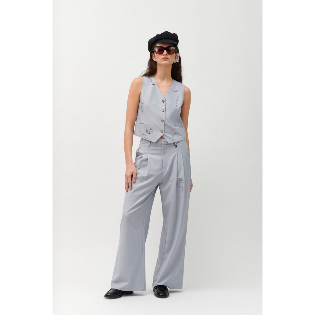 Cloud9byL • Savannah Tailored Vest • Light Grey - Image 2