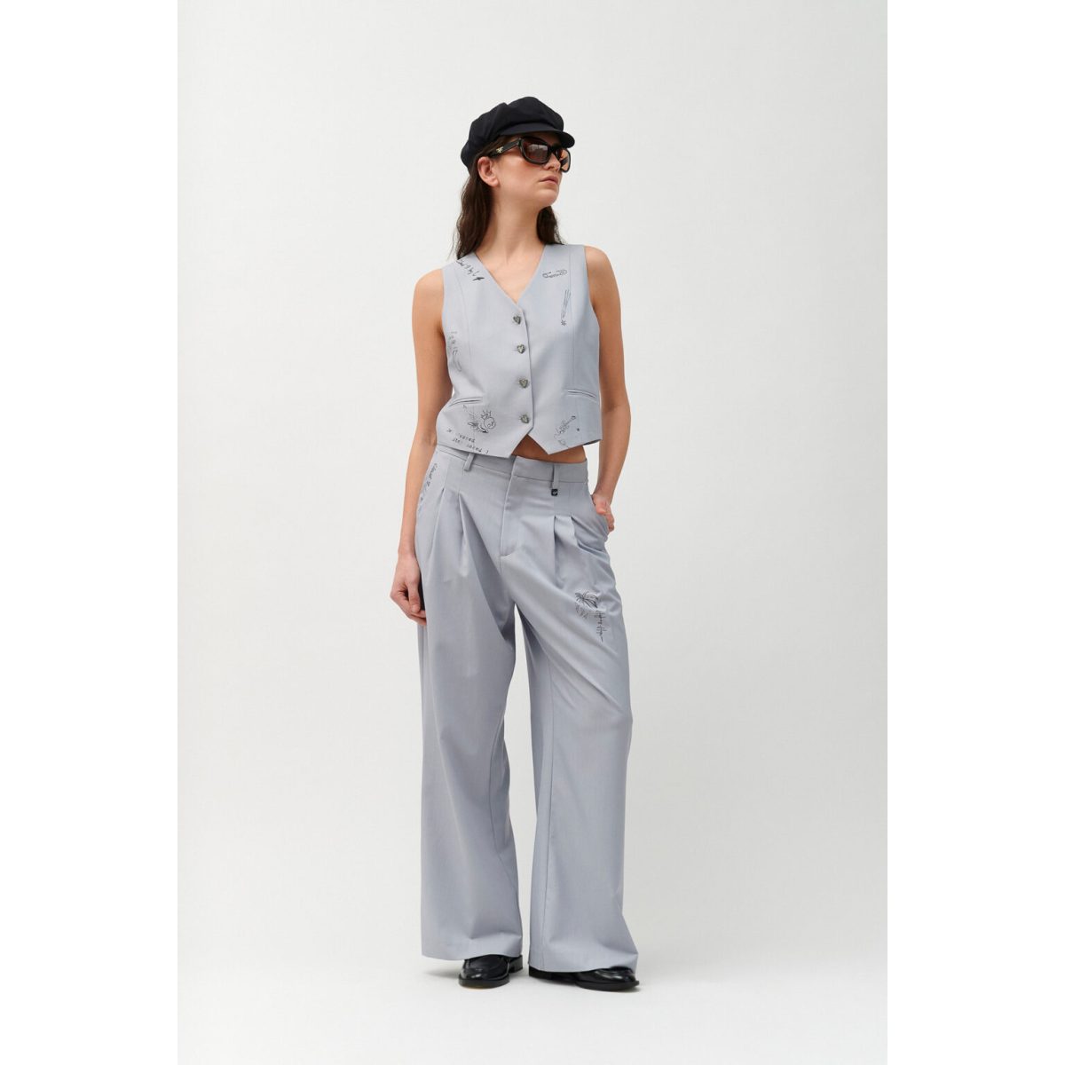 Cloud9byL • Savannah Tailored Vest • Light Grey - Image 5