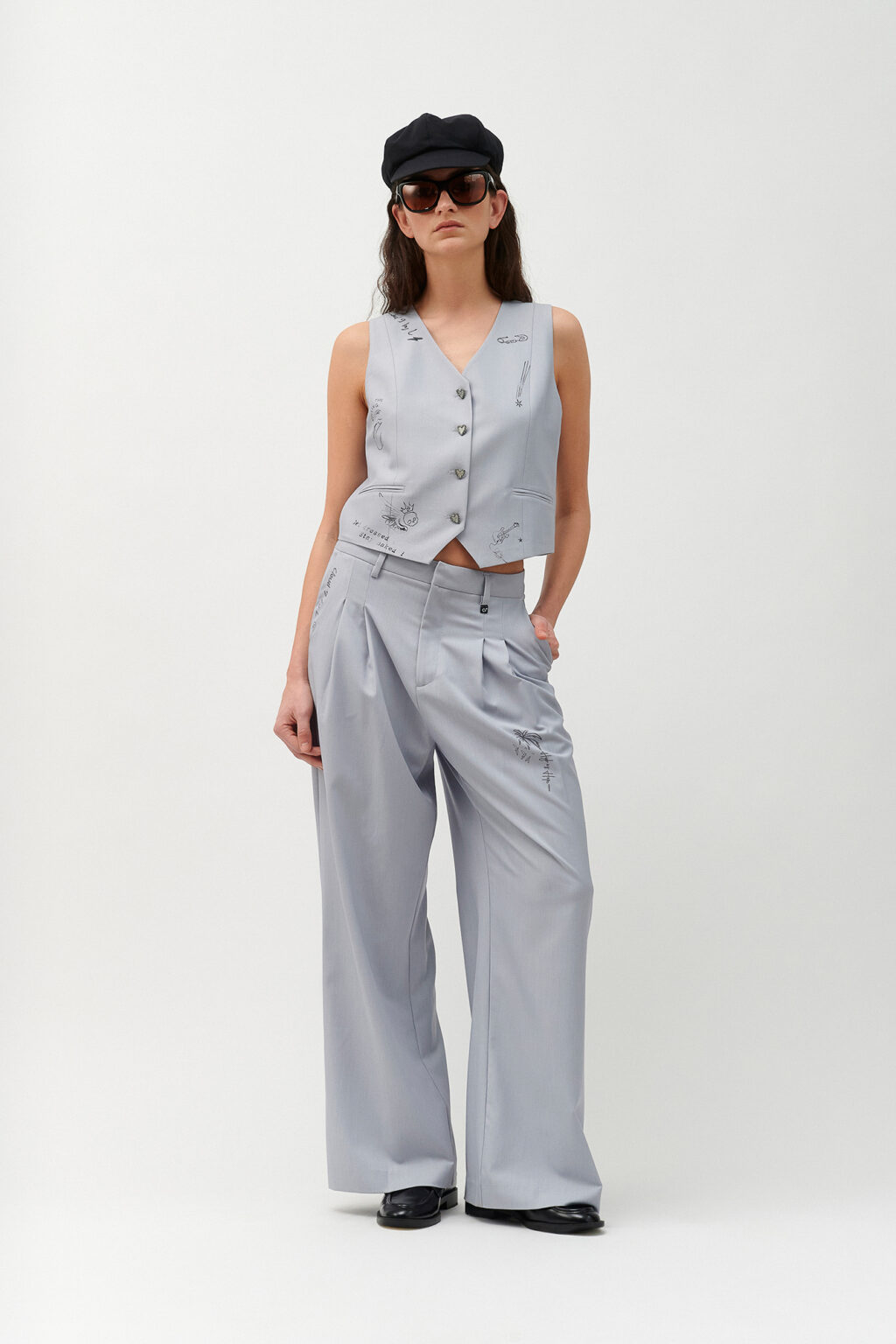 Cloud9byL • Iris Tailored Pants • Light Grey