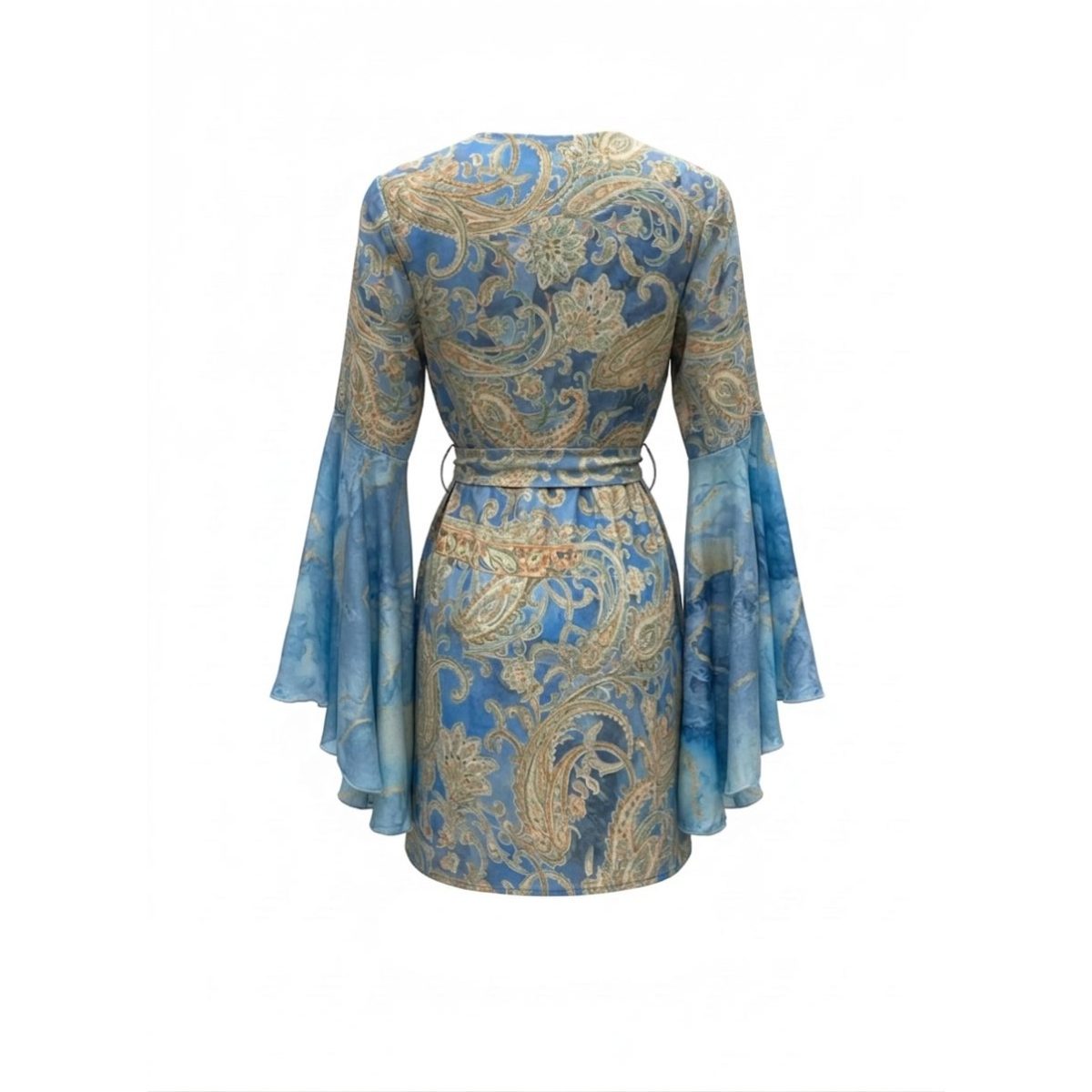 Pahiesa Formentera • Silk Collection • Co-ord Set • Skyblue Gold Green - Image 3