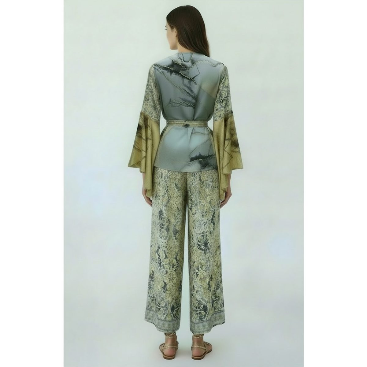 Pahiesa Formentera • Silk Collection • Co-ord Set • Blue Gold Yellow - Image 2