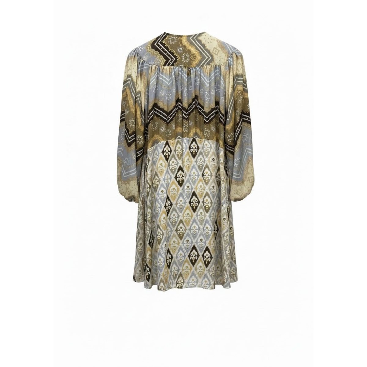 Pahiesa Formentera • Silk Collection • Boho Dress • Gold Lilac Brown - Image 3