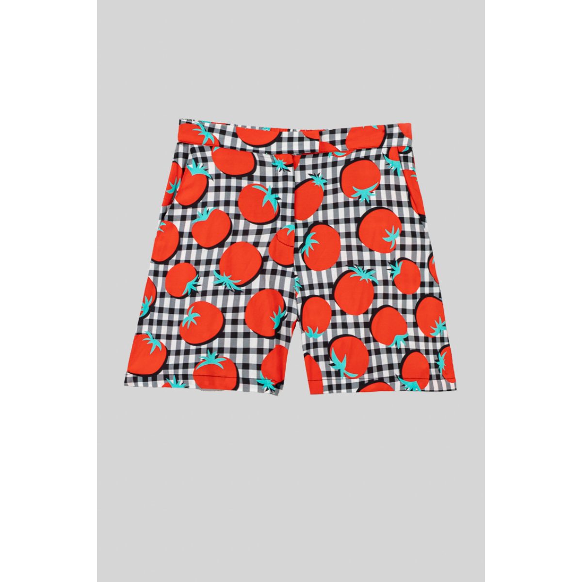 Lolina • Pomodori Tailored Shorts • White Red Black - Image 2